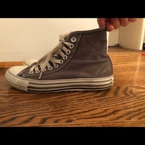 Converse Gray Charcoal High Tops